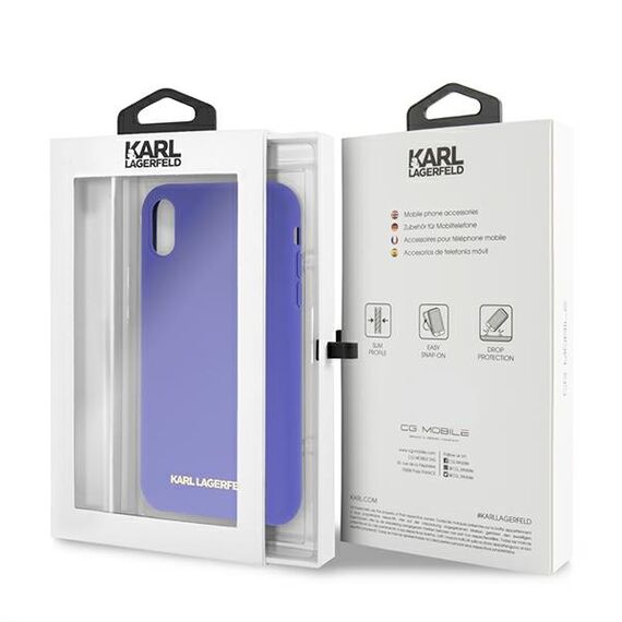Karl Lagerfeld Silicone iPhone Xr Case - Purple - Uncategorized Cases (2) - Cases - Techbox