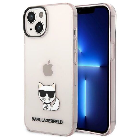 Karl Lagerfeld Transparent Choupette Body Case for iPhone 14 Plus / 15 Plus 6.7" - Pink - Uncategorized Cases (2) - Cases - Techbox