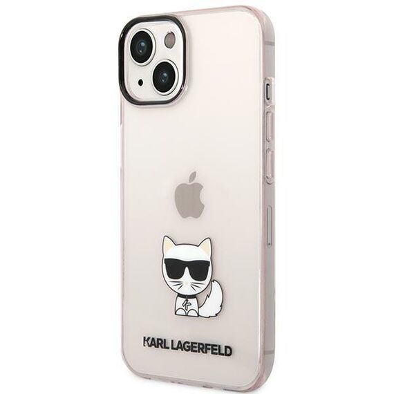 Karl Lagerfeld Transparent Choupette Body Case for iPhone 14 Plus / 15 Plus 6.7" - Pink - Uncategorized Cases (2) - Cases - Techbox