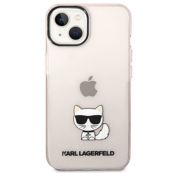 Karl Lagerfeld Transparent Choupette Body Case for iPhone 14 Plus / 15 Plus 6.7" - Pink - Uncategorized Cases (2) - Cases - Techbox