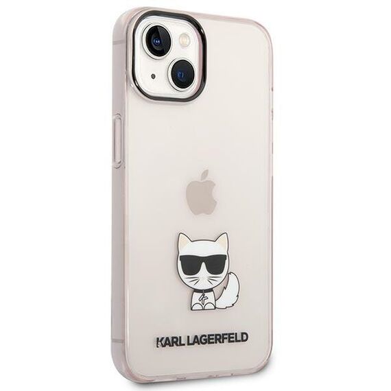 Karl Lagerfeld Transparent Choupette Body Case for iPhone 14 Plus / 15 Plus 6.7" - Pink - Uncategorized Cases (2) - Cases - Techbox