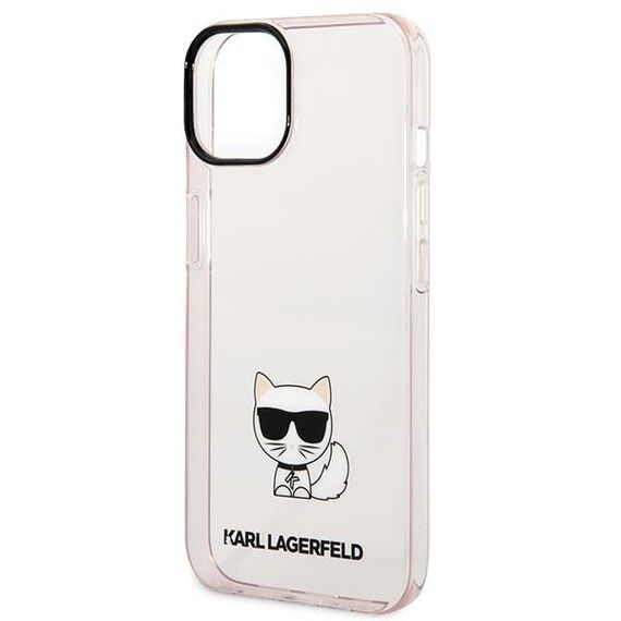 Karl Lagerfeld Transparent Choupette Body Case for iPhone 14 Plus / 15 Plus 6.7" - Pink - Uncategorized Cases (2) - Cases - Techbox