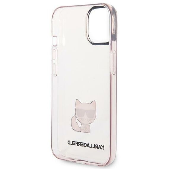 Karl Lagerfeld Transparent Choupette Body Case for iPhone 14 Plus / 15 Plus 6.7" - Pink - Uncategorized Cases (2) - Cases - Techbox