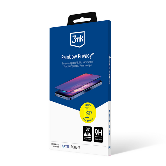 3mk Rainbow Privacy Tempered Glass for Apple iPhone 16e | Techbox