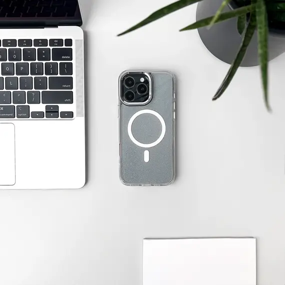Glitter Case with MagSafe for Samsung Galaxy A26 5G - White - Uncategorized Cases (2) - Cases - Techbox