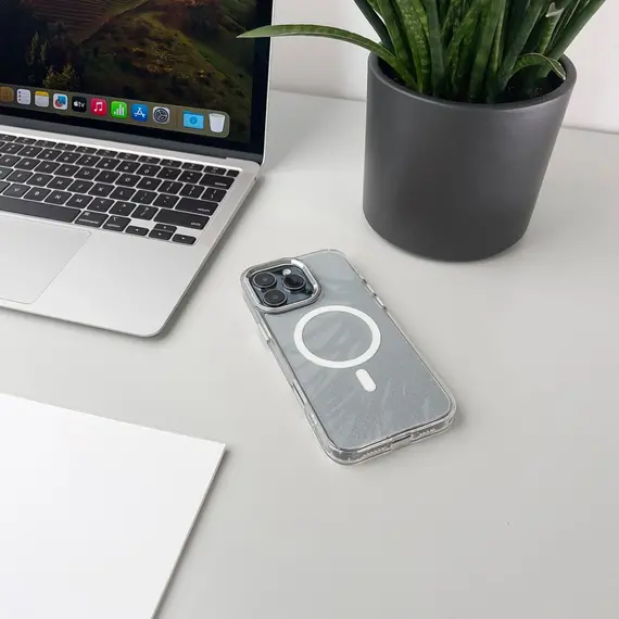 Glitter Case with MagSafe for Samsung Galaxy A26 5G - White - Uncategorized Cases (2) - Cases - Techbox