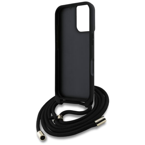Guess 4G Big Logo Cord Stap Crossbody Case for iPhone 16 Plus Brown | Techbox