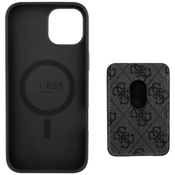 Guess 4G Stripes case with Magsafe wallet for iPhone 15 black - Uncategorized Cases (2) - Cases - Techbox