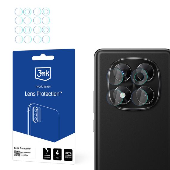 Hybrid Glass for Camera Lens 3mk Lens Protection for Xiaomi Redmi Note 14 Pro 4G | Techbox