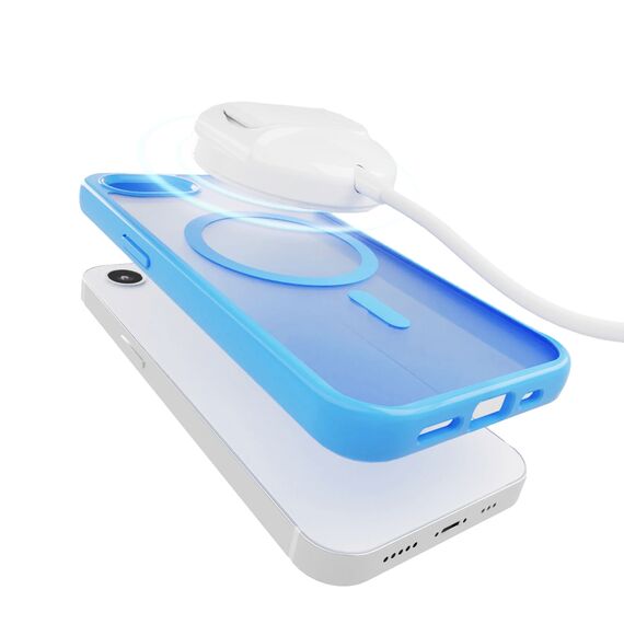 Puro Cover in TPU "GRADIENT" with Magsafe and gradient effect for iPhone 16E, blue | Techbox