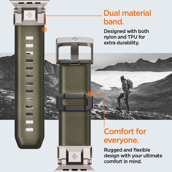 Spigen DuraPro Armor Strap for Apple Watch 44 / 45 / 46 / 49 mm - Green | Techbox