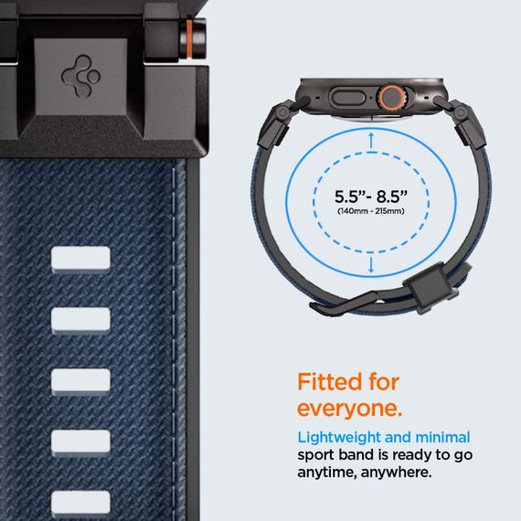 Spigen DuraPro Armor Strap for Apple Watch 44 / 45 / 46 / 49 mm - Navy Blue | Techbox
