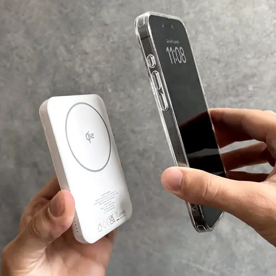 Powerbank Puro Mag Plus 5000mAh 20W Qi2 compatible with MagSafe 1x USB-C Power Delivery - white - Travel Chargers - Smartphone Chargers - Techbox