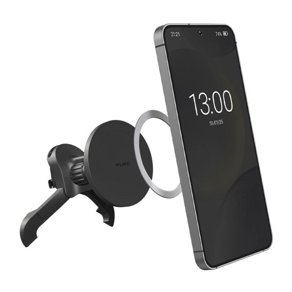 Puro Adjustable Car Holder, MagSafe Compatible - Black - Smartphone Holders - Smartphones - Techbox