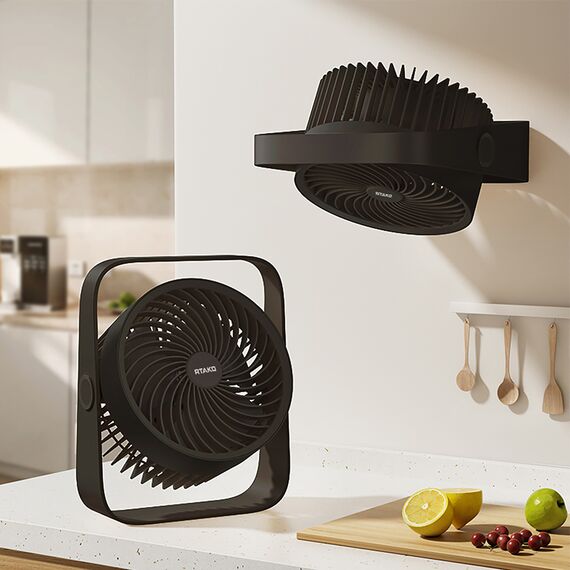 Rtako WD0Y6S Dual Impeller Mini Fan 3600mAh - Black - Fan Coolers - Cooling & Heating - Techbox