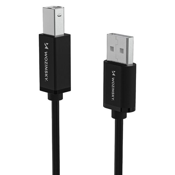 Wozinsky WKDDY4S USB-B - USB-A 480Mb/s Cable 1m - Black - Cables & Adapters - Cables & Accessories - Techbox
