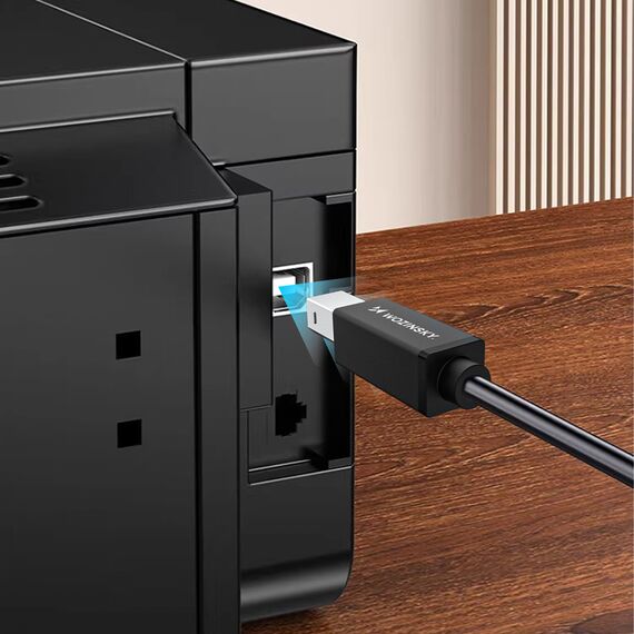 Wozinsky WKDDY4S USB-B - USB-A 480Mb/s Cable 1m - Black - Cables & Adapters - Cables & Accessories - Techbox