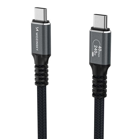 Wozinsky WPS-UY415S USB-C Thunderbolt 4 Cable 240W 1.5m 4K - Black