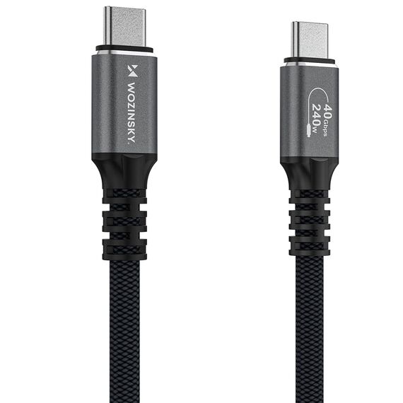 Wozinsky WPS-UY41S USB-C Thunderbolt 4 Cable 240W 1m 4K - Black