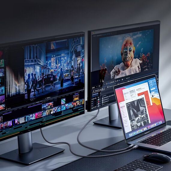 Wozinsky WPS-UY41S USB-C Thunderbolt 4 Cable 240W 1m 4K - Black