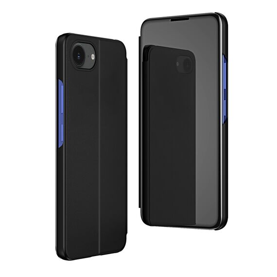 Clear View Case for iPhone 16e Flip Cover - Black - Apple Cases - Cases - Techbox