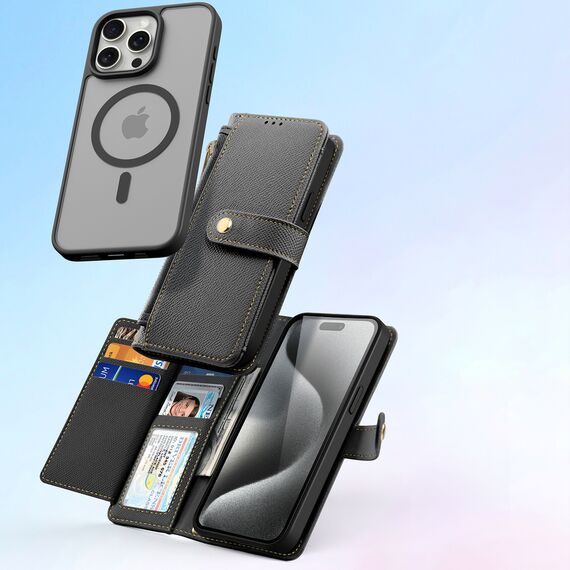 Dux Ducis Lawa Leather Case for iPhone 15 Pro - Black | Techbox