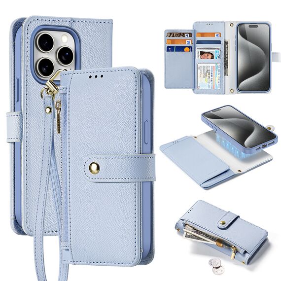 Dux Ducis Lawa Leather Case for iPhone 15 Pro - Blue - Uncategorized Cases (2) - Cases - Techbox