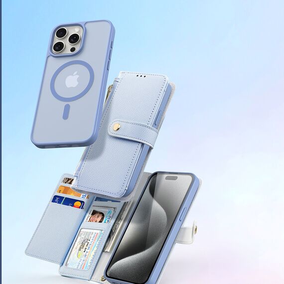 Dux Ducis Lawa Leather Case for iPhone 15 Pro - Blue - Uncategorized Cases (2) - Cases - Techbox