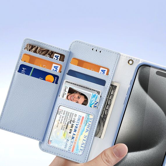 Dux Ducis Lawa Leather Case for iPhone 15 Pro - Blue - Uncategorized Cases (2) - Cases - Techbox