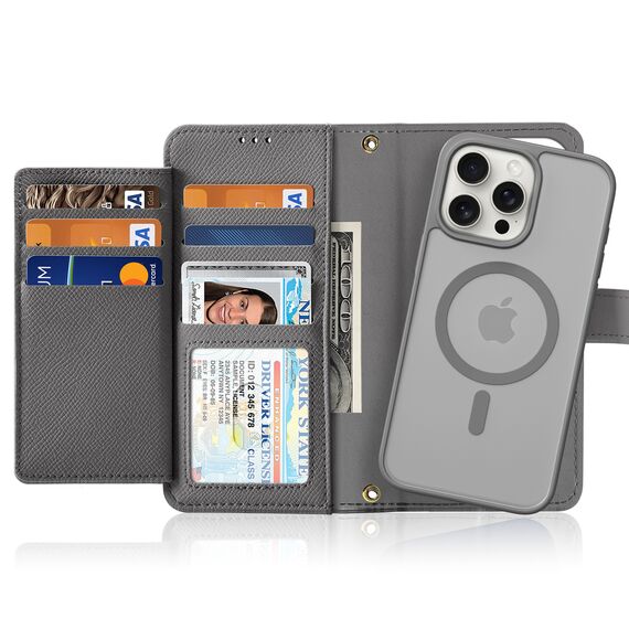 Dux Ducis Lawa Leather Case for iPhone 15 Pro - Gray - Uncategorized Cases (2) - Cases - Techbox