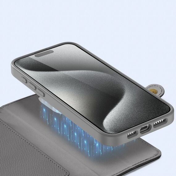 Dux Ducis Lawa Leather Case for iPhone 15 Pro - Gray - Uncategorized Cases (2) - Cases - Techbox