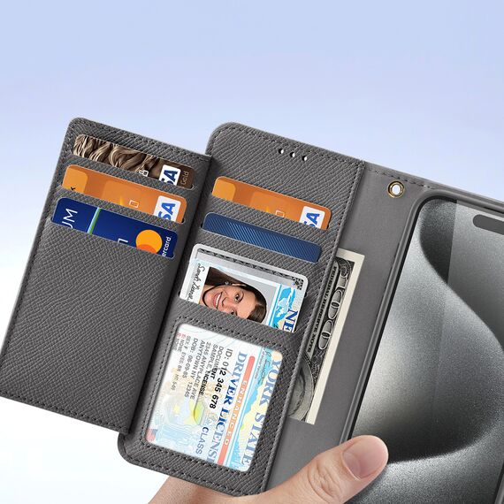 Dux Ducis Lawa Leather Case for iPhone 15 Pro Max - Gray - Uncategorized Cases (2) - Cases - Techbox