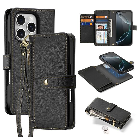 Dux Ducis Lawa Leather Case for iPhone 16 Pro - Black - Apple Cases - Cases - Techbox