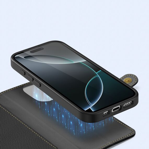 Dux Ducis Lawa Leather Case for iPhone 16 Pro - Black - Apple Cases - Cases - Techbox