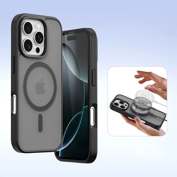 Dux Ducis Lawa Leather Case for iPhone 16 Pro - Black - Apple Cases - Cases - Techbox