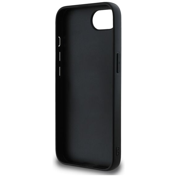 Guess PU Grained 4G Metal Logo case for iPhone 16e - black | Techbox