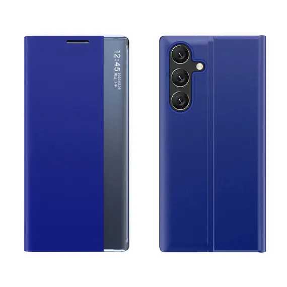 New Sleep Case Cover with Flip and Stand for Samsung Galaxy S25 Edge - Blue - Samsung Cases - Cases - Techbox