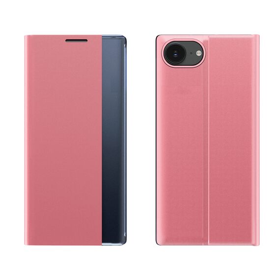 New Sleep Case iPhone 16e Flip Cover with Stand - Pink | Techbox