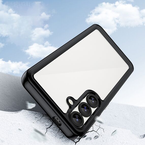 Outer Space Case for Samsung Galaxy S25 Edge Cover with Flexible Frame - Black - Samsung - Screen & Camera Protection - Techbox