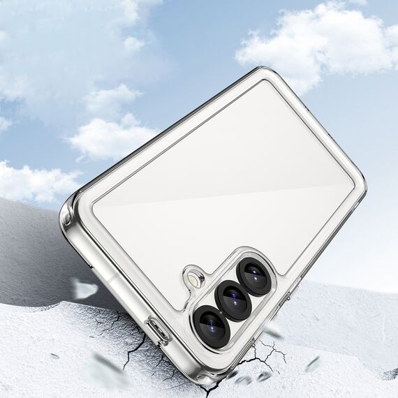 Outer Space Case for Samsung Galaxy S25 Edge Cover with Flexible Frame - Transparent - Samsung - Screen & Camera Protection - Techbox