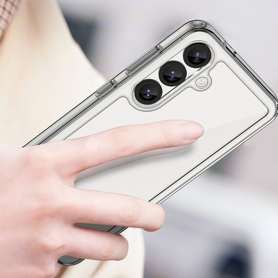 Outer Space Case for Samsung Galaxy S25 Edge Cover with Flexible Frame - Transparent - Samsung - Screen & Camera Protection - Techbox
