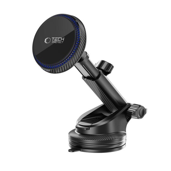 Tech-Protect MM15W-V4 Magnetic MagSafe 15W Car Holder for Cockpit / Windshield / Air Vent - Black