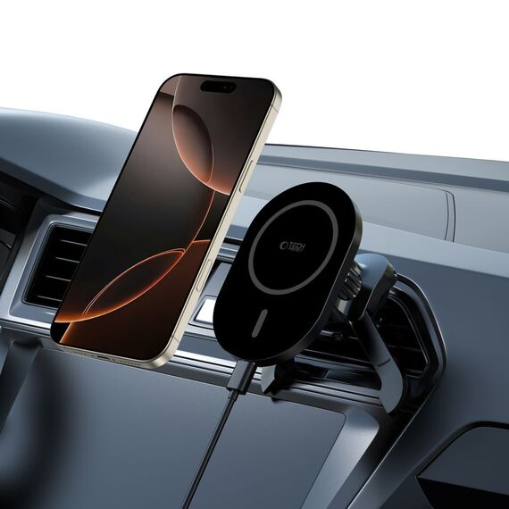 Tech-Protect MM15W-V6 Magnetic MagSafe Car Air Vent Holder - Black