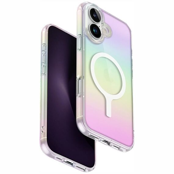 Uniq Iridescia Magclick Charging Case for iPhone 16 Plus - Multicolor - Apple Cases - Cases - Techbox