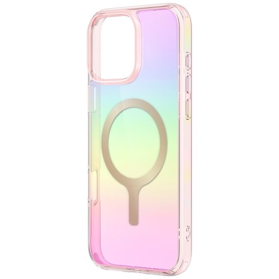 Uniq Iridescia Magclick Charging Case for iPhone 16 Pro - Pink - Apple Cases - Cases - Techbox