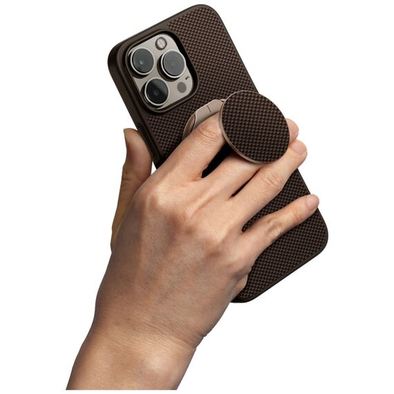 Uniq Keva Air Magclick Charging GripFit Case for iPhone 16 Pro Max - Brown | Techbox