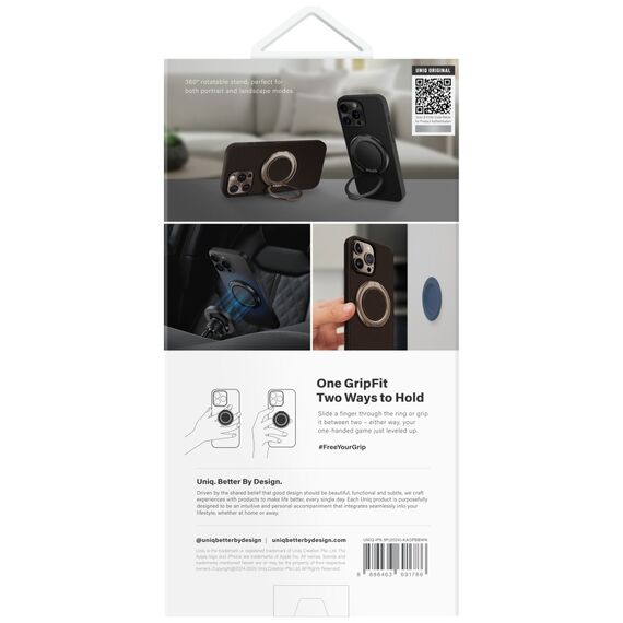 Uniq Keva Air Magclick Charging GripFit Case for iPhone 16 Pro Max - Brown | Techbox