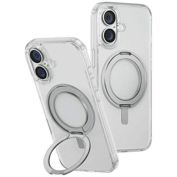 Uniq Swivix 360 Rotating Kickstand Case for iPhone 16 - Transparent - Apple Cases - Cases - Techbox