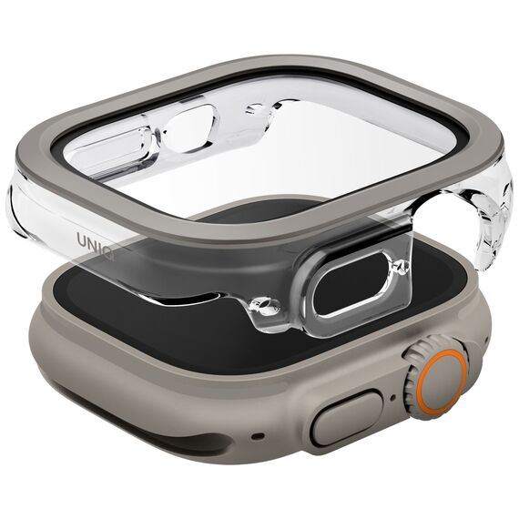 Uniq Voute case with tempered glass for Apple Watch Ultra 49 mm - silver | Techbox
