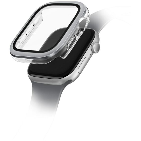 Uniq Voute tempered glass case for Apple Watch 10 46 mm - silver | Techbox